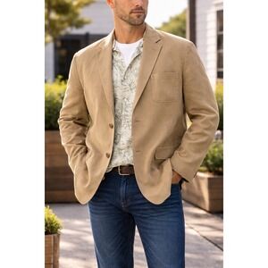 Paradise Collection XL 100% Silk Blazer Tropical Lined Lightweight Resort